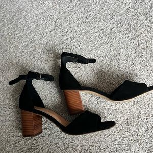 Soludos Hazel Heel - Black - 70mm heel